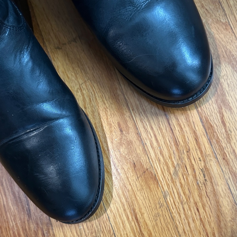 Frye Black Leather Knee-High Boots - Picture 8 of 11
